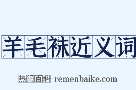 羊毛袜近义词是什么意思的图片